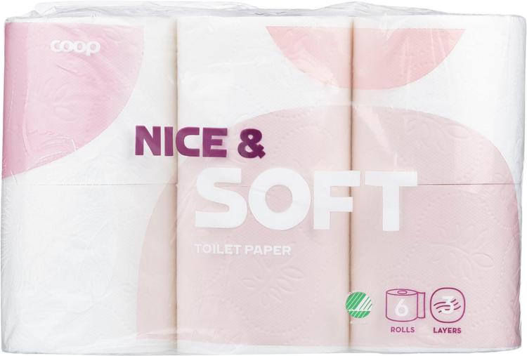 WC-paber nice&soft 3-kihiline 6 rulli