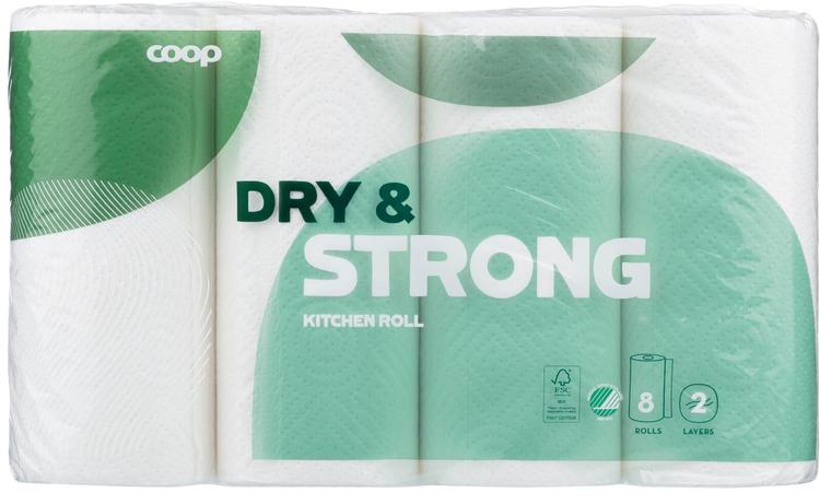 Majapidamispaber dry&strong 2-kihil 8tk