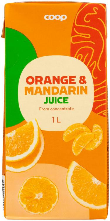Coop apelsini-mandariini täismahl 1L