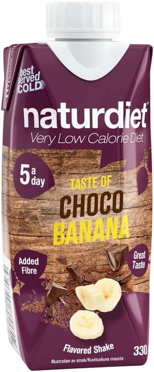 Naturdiet Choco Banana madala kalorisisaldusega jook 330 ml