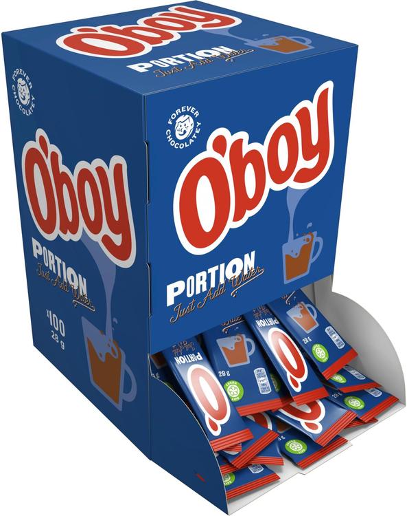 O’boy Kakaojoogipulber, 100 × 28 g
