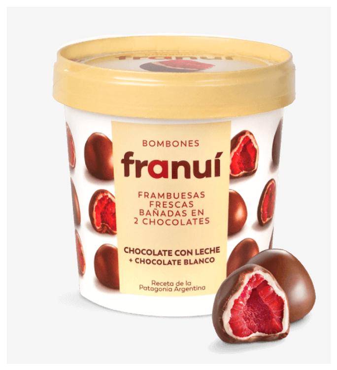 Franui Külm. Vaarikad Piima Ja Valges Šokolaadi 150 G