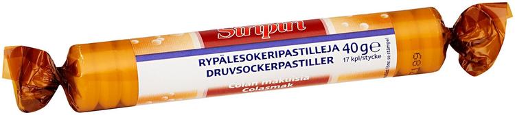 Siripiri rypälesokeripastilli cola 17kpl