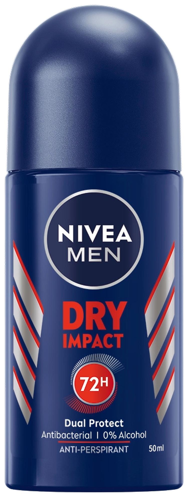 NIVEA MEN 50ml Dry Impact Deo Roll-on -antiperspirantti