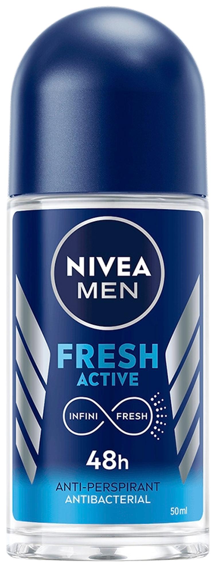 NIVEA MEN 50ml Fresh Active Deo Roll-on -antiperspirantti