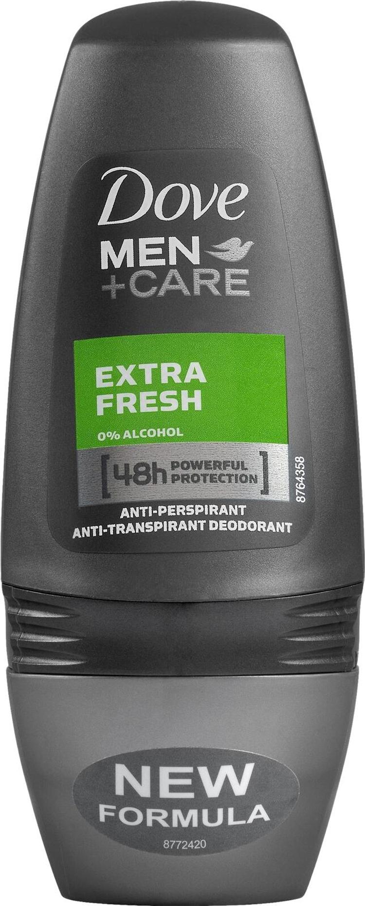 Dove Men+Care Extra Fresh Antiperspirantti Deodorantti Roll-on Miehille 48 h suoja Hellävarainen 50 ml