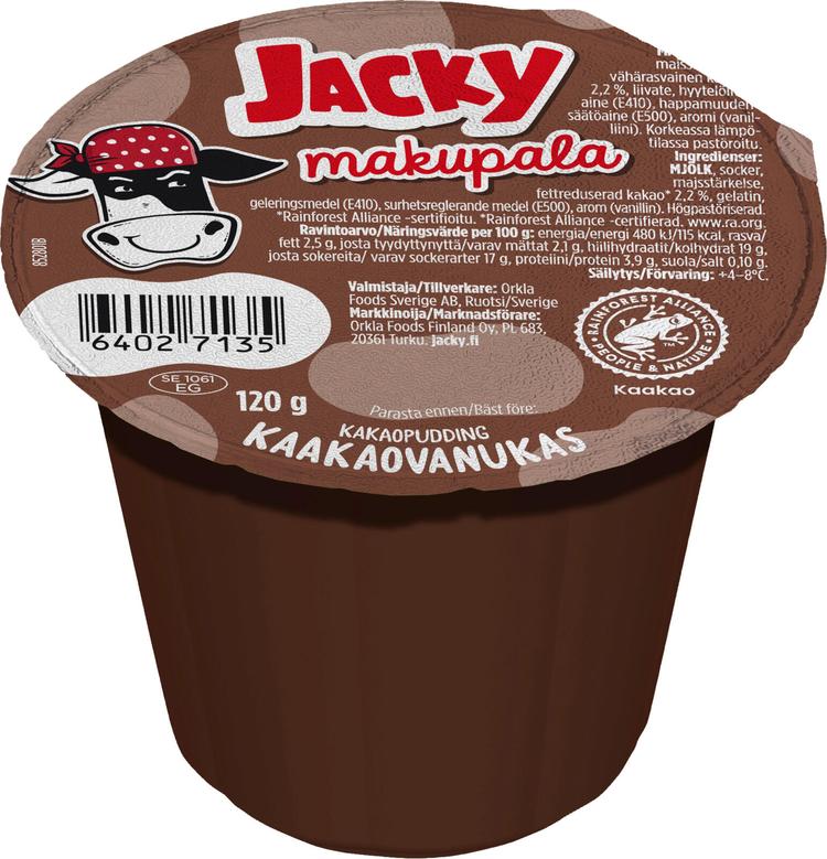 Jacky Makupala kaakaovanukas 120g