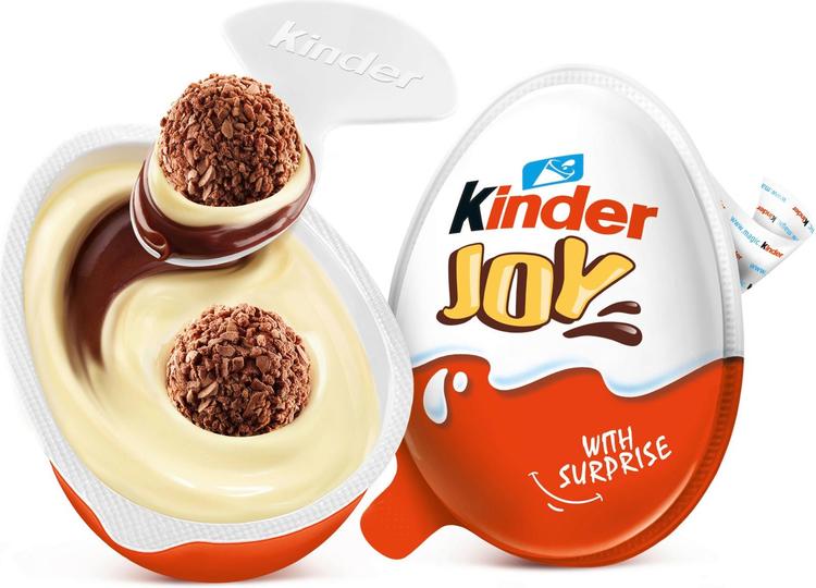 Kinder Joy Rapeita vohvelipalloja maitoisassa kaakao- ja maitokreemissä. Sisältää lelun 20g