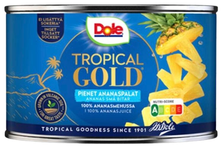 227/139g Dole Tropical Gold Ananas pikkupaloja ananasmehussa