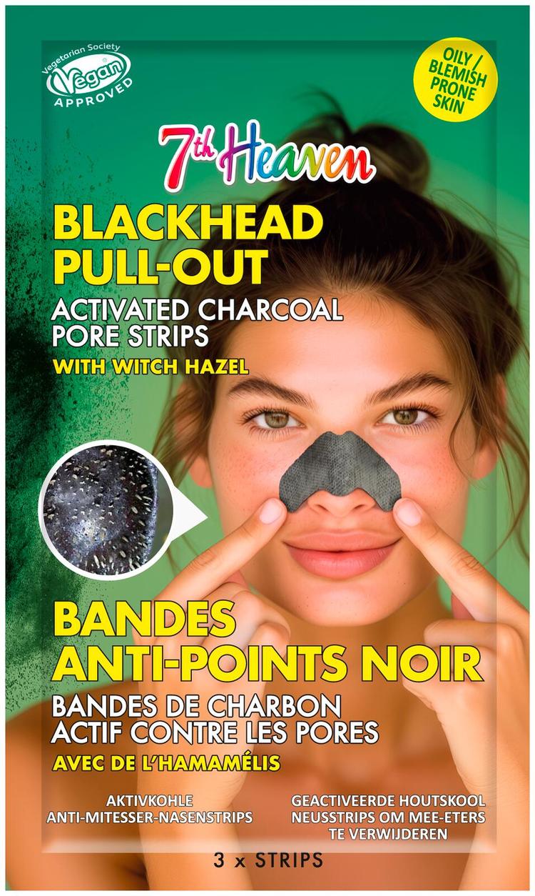 Montagne Jeunesse 7th Heaven Natural Charcoal Nose Pore Strips 3kpl