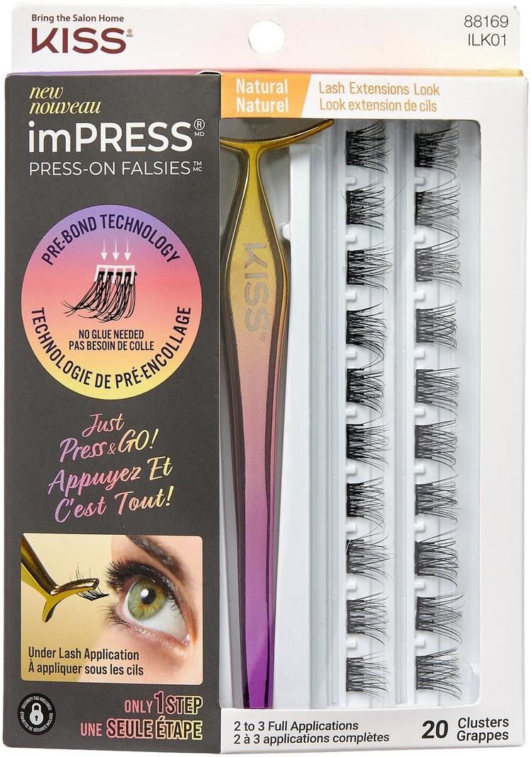 Kiss imPRESS Press-on ripsitupsut - Natural 20kpl