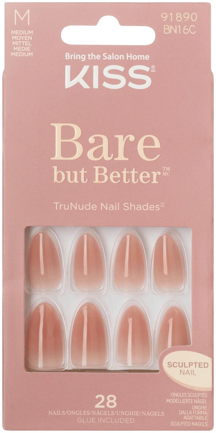 Kiss Bare but Better kynnet Fairest Nude 28kpl