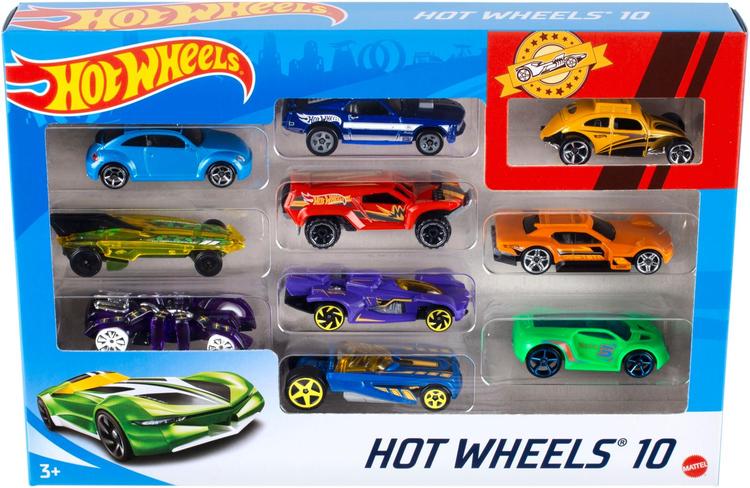 Hot Wheels 10 pikkuautot 10kpl lahjapakkaus
