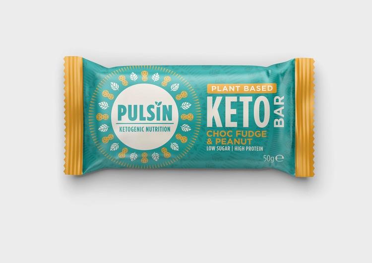 Pulsin Suklaafudge & maapähkinä keto proteiinipatukka 50g