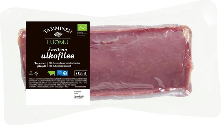 Tamminen luomukaritsan ulkofilee pakaste n500g