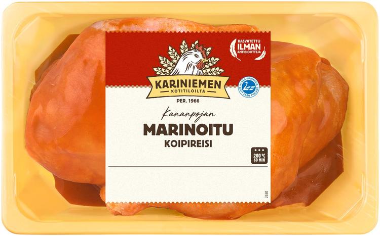 Kariniemen Kananpojan koipireisi marinoitu n. 1,2 kg