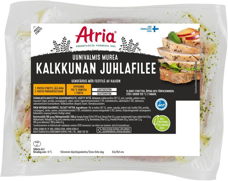 Atria Uunivalmis Murea Kalkkunan Juhlafilee n1kg