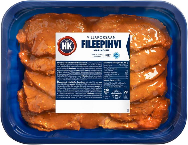 HK Viljaporsaan Fileepihvi marinoitu n. 1,3 kg