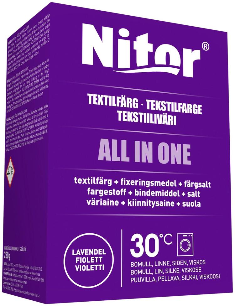 Nitor Tekstiiliväri All in one 230g violetti