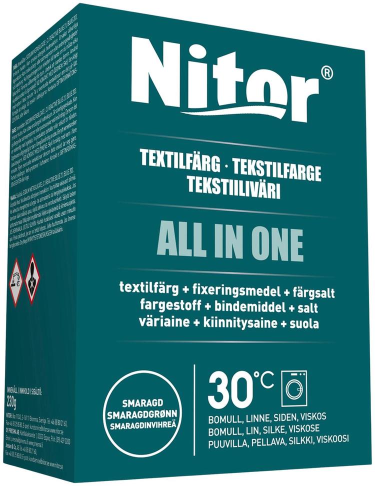 Nitor Tekstiiliväri All in one 230g smaragdi