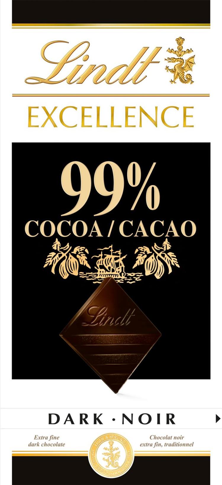 Lindt Excellence 99% tumma suklaalevy 100g