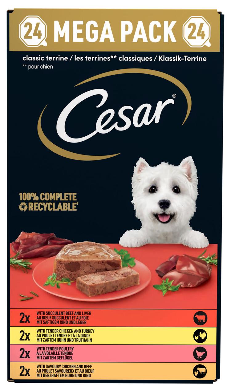 Cesar Classic Terrine murekelajitelma (24 x 150 g) Skaupat ruoan
