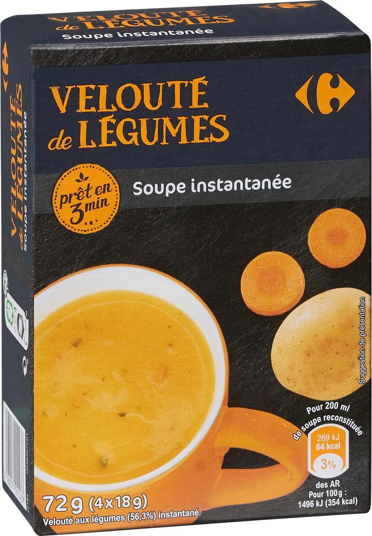 Carrefour keittoainekset kasvisosekeitto 4 x 18 g