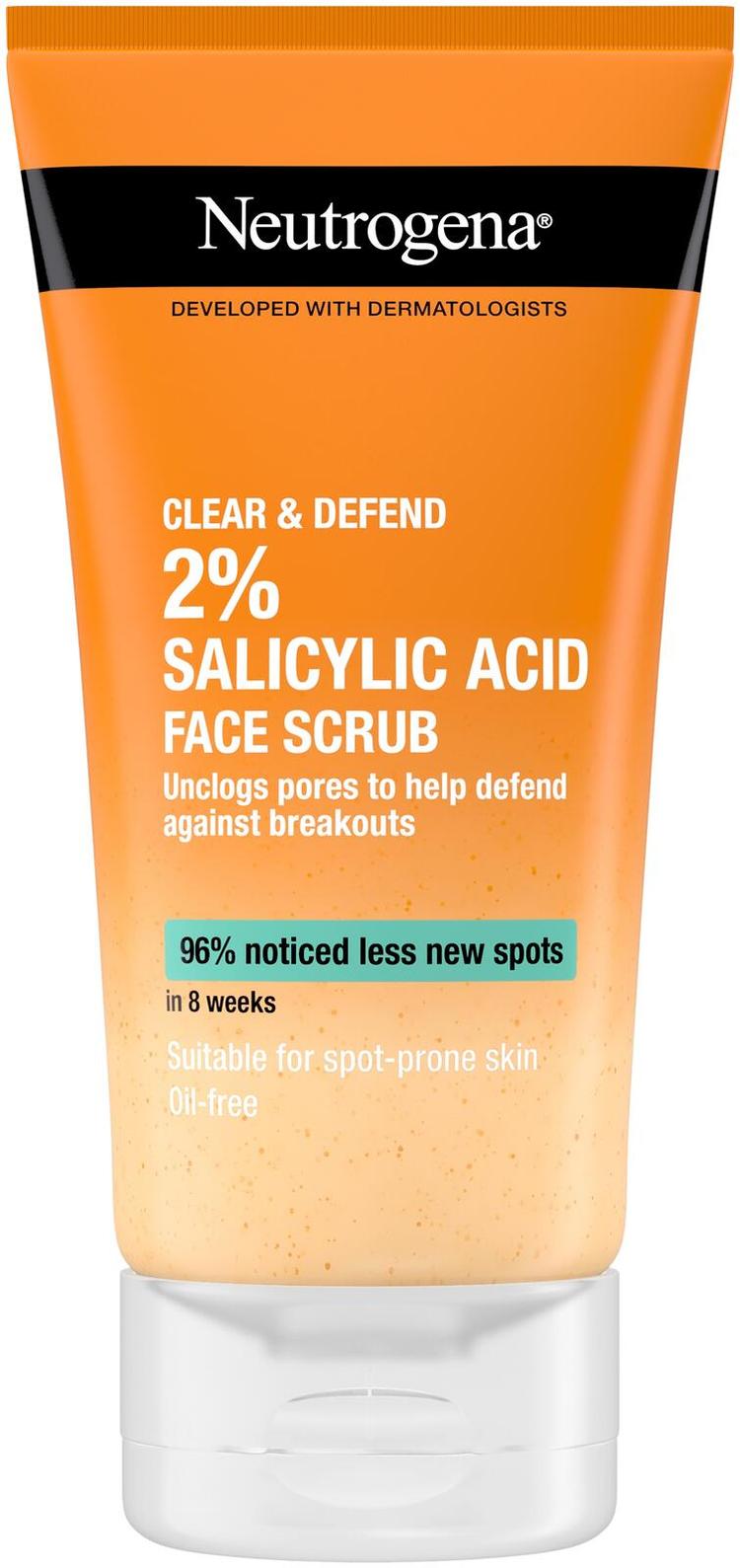 Neutrogena Clear & Defend Facial Scrub kuorintavoide 150 ml