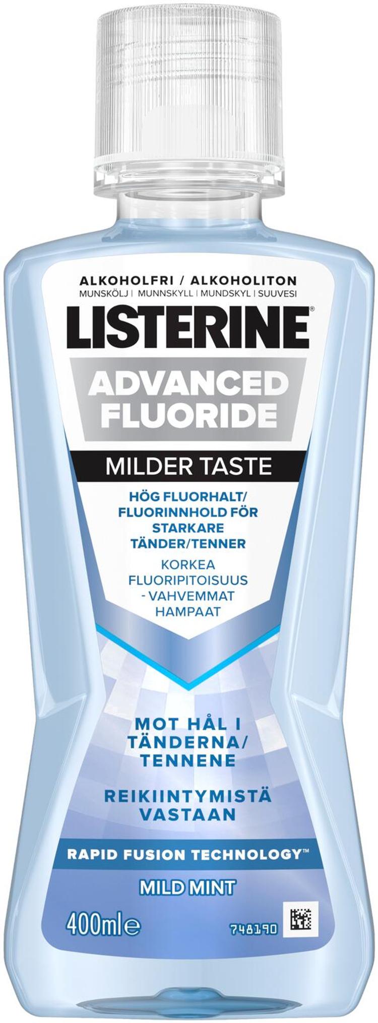 Listerine Advanced Fluoride Milder Taste suuvesi 400ml