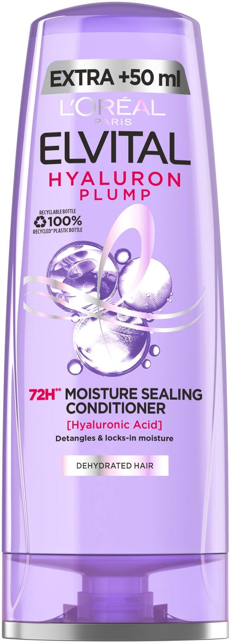 L'Oréal Paris Elvital Hyaluron Plump hoitoaine kosteutta kaipaaville hiuksille 300ml