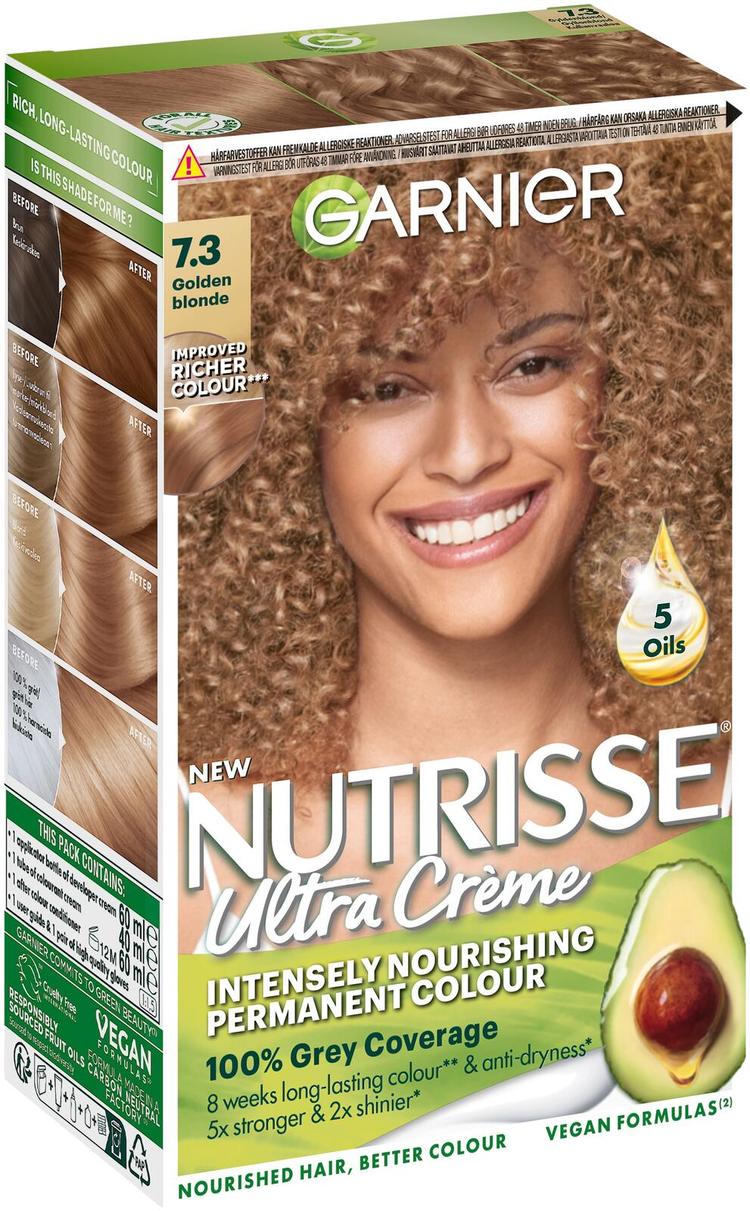 Garnier Nutrisse Ultra Creme 7.3 Golden Blonde Kullanvaalea kestoväri 1kpl