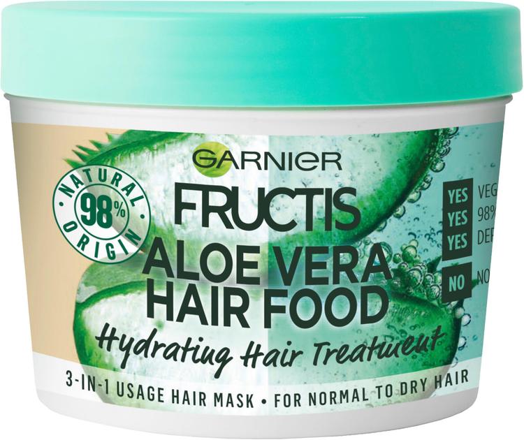 Garnier Fructis Hair Food Aloe Vera hiusnaamio normaaleille ja kuiville hiuksille 390ml