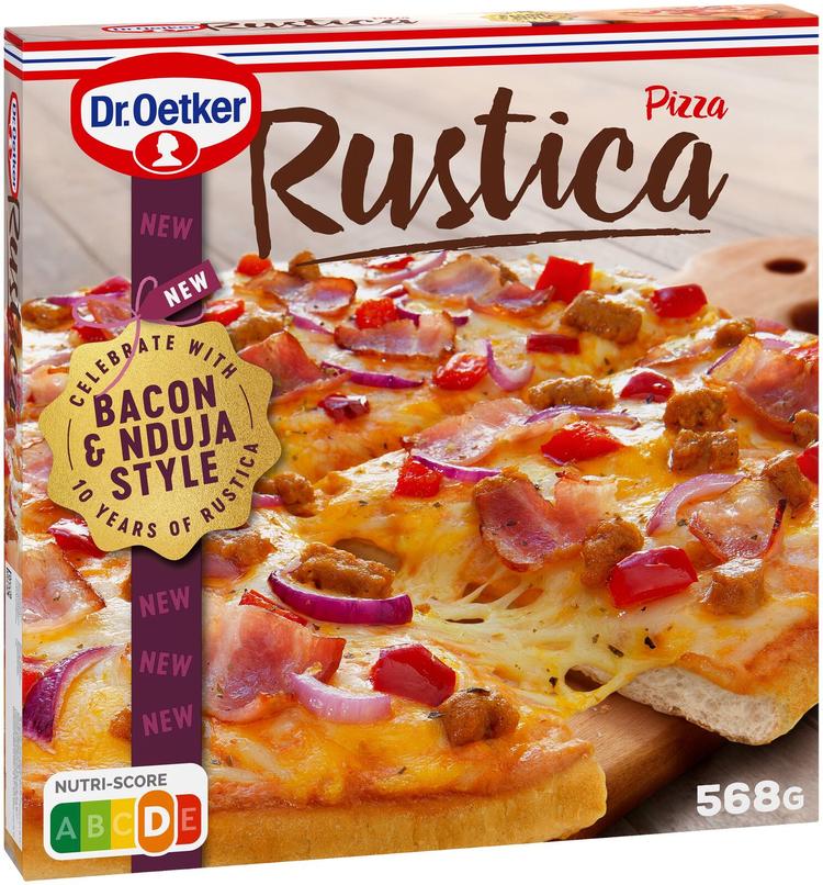 Dr. Oetker Rustica Bacon&Nduja style pakastepizza 568 g