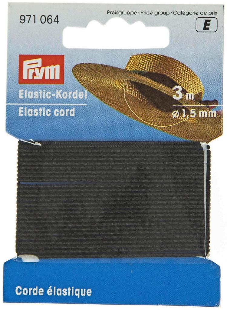 Prym pyöreä kuminauha 1,5 mm 3 m/pakkaus