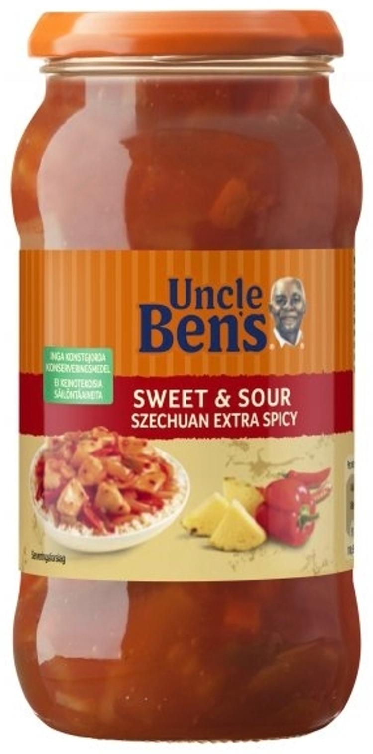 Uncle Ben's Sweet & Sour Szechuan Extra Spicy ateriakastike 450g S