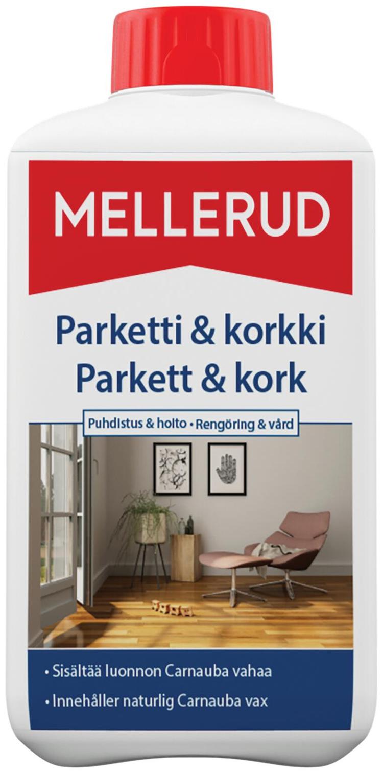 Mellerud parketti ja korkki puhdistus- ja hoitoaine 1,0 l