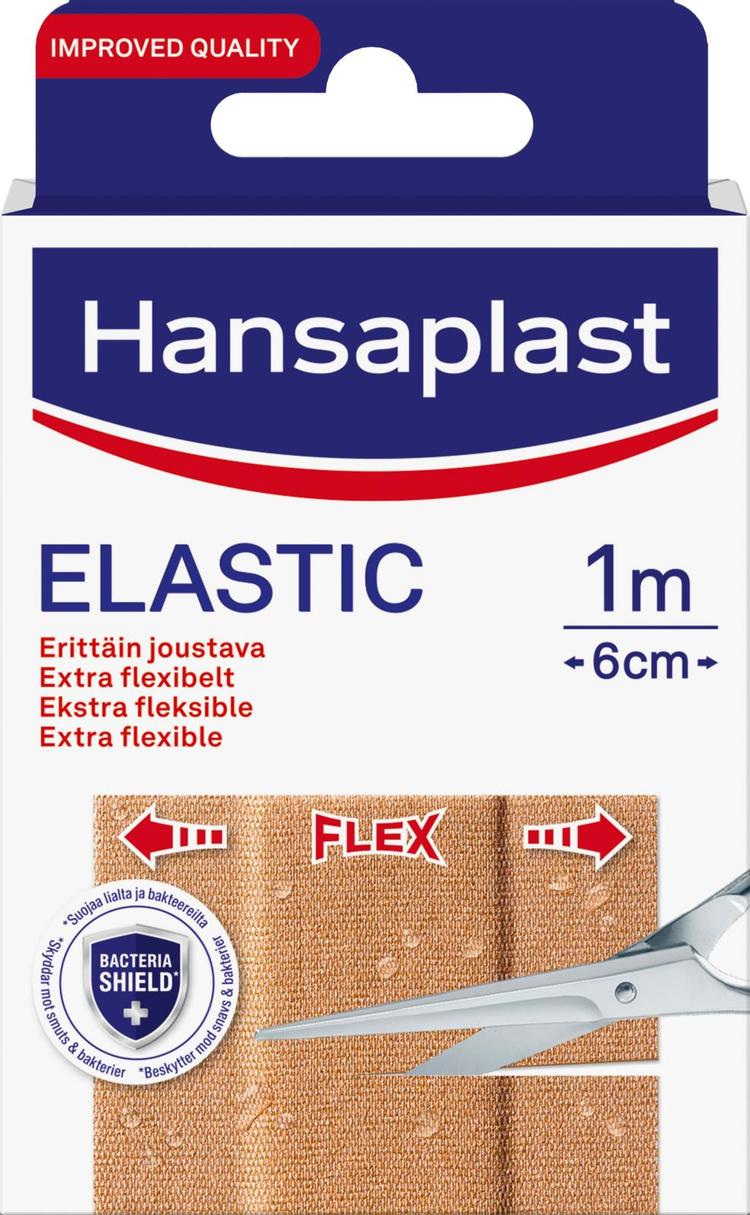 Hansaplast 10x10cmx6cm Elastic erittäin joustava kangaslaastari