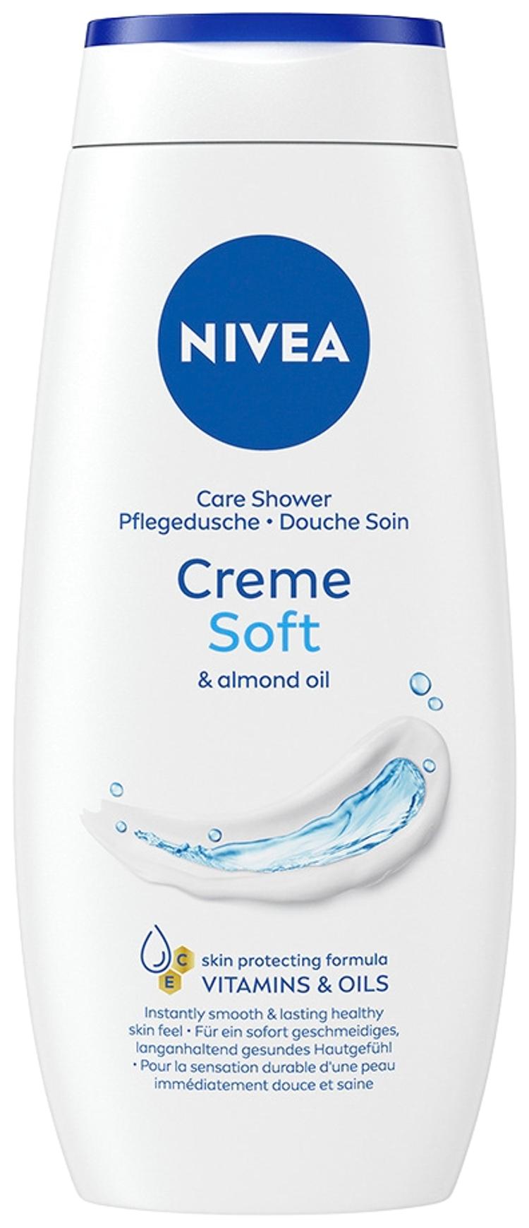 NIVEA 250ml Creme Soft Care Shower -suihkusaippua