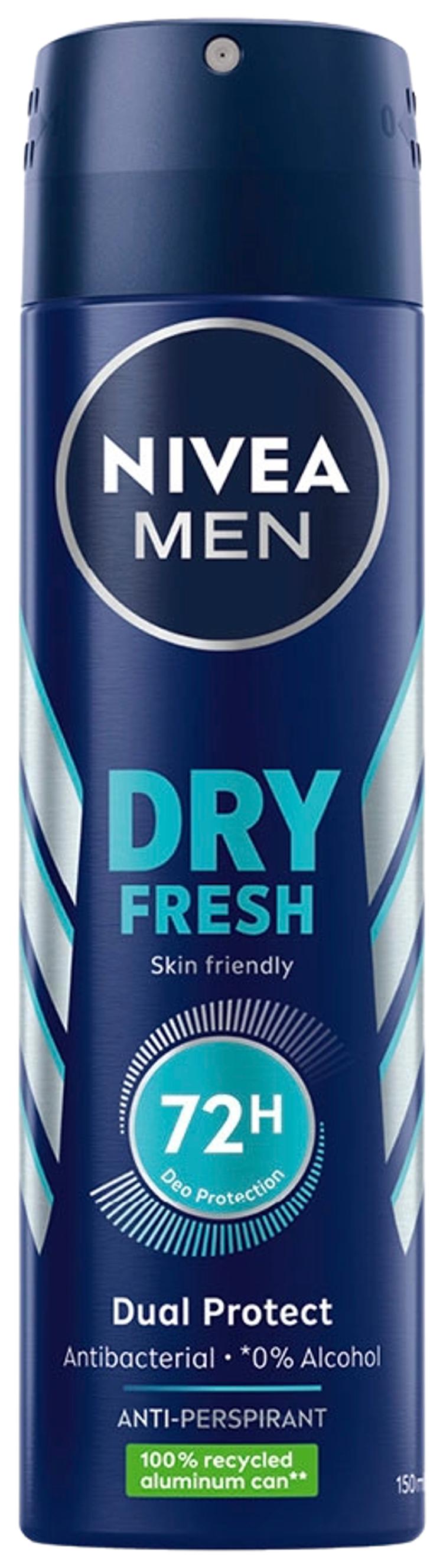 NIVEA MEN 150ml Dry Fresh Deo Spray -antiperspirantti