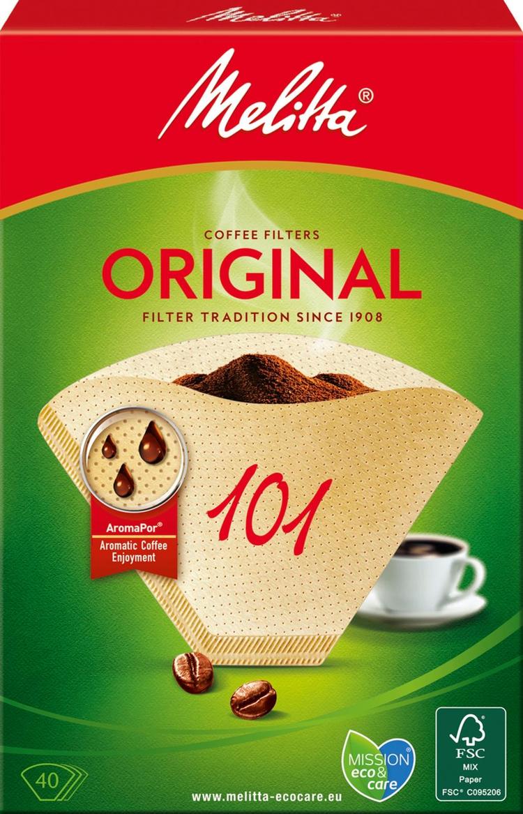 Melitta 101/40 ruskea suodatinpaperi