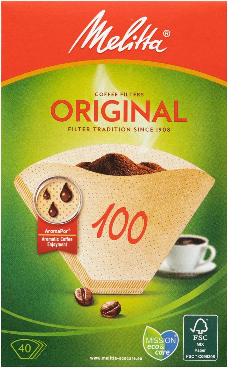 Melitta 100/40 ruskea suodatinpaperi