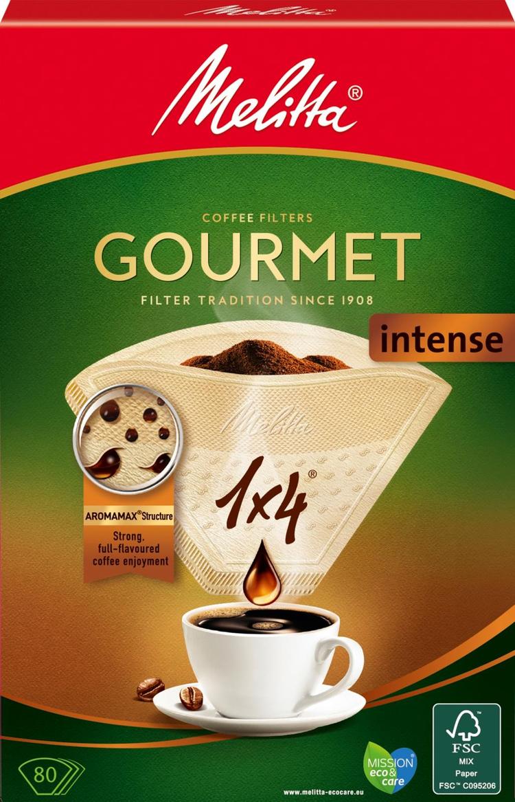 Melitta 1x4/80 Gourmet Intense suodatinpaperi