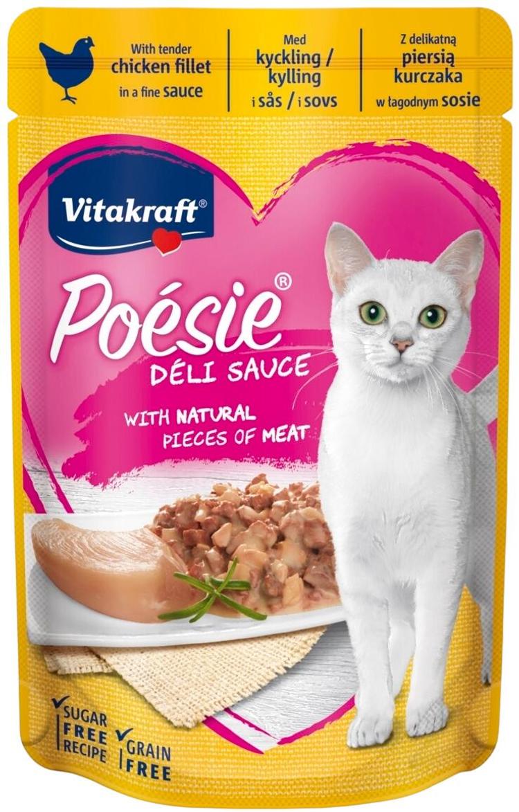 Vitakraft Poésie® Délice Kissan Märkäruoka Kanaa Kastikkeessa 85g S