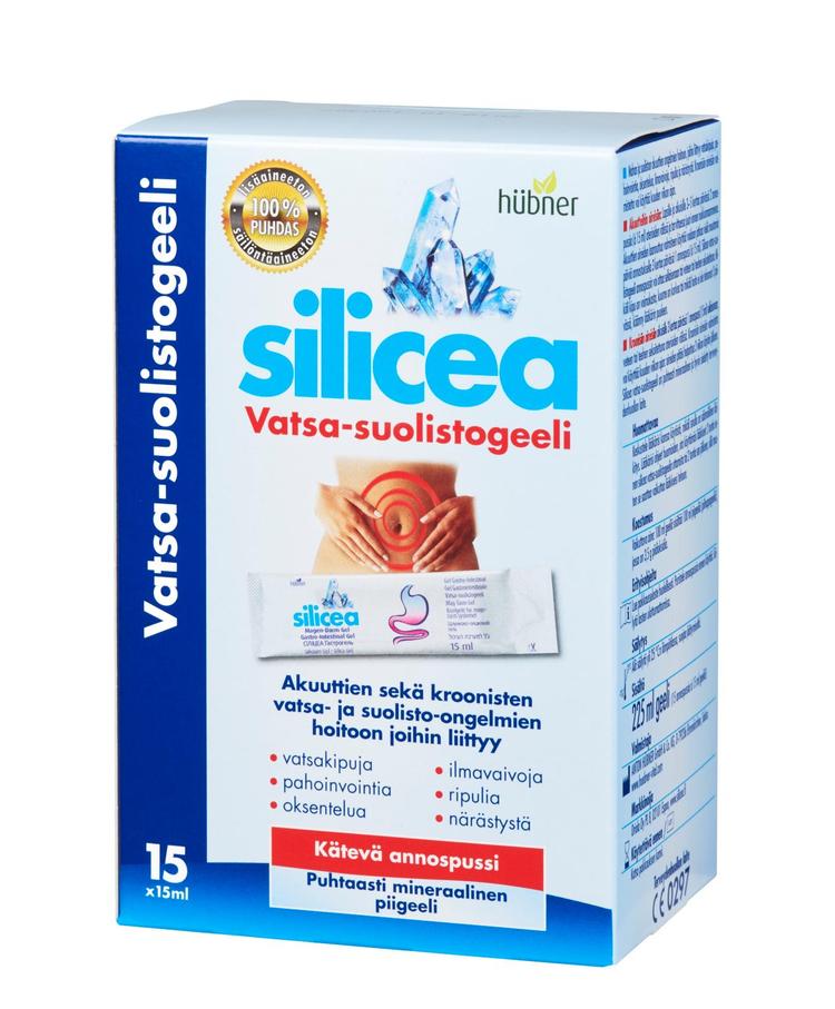 Silicea vatsa-suolistogeeli annospussi 15x15ml ravintolisä