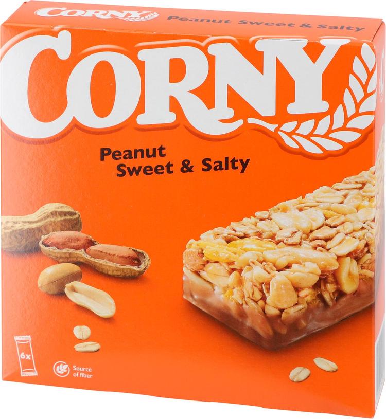 Corny Peanut Sweet & Salty välipalapatukka 6x25g