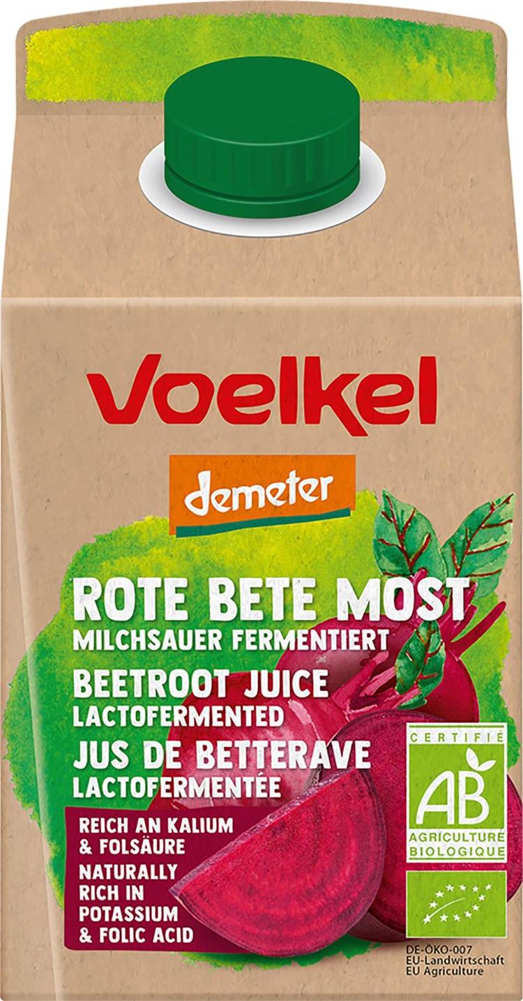 Voelkel luomupunajuurimehu, maitohappokäytetty, demeter 0,5l