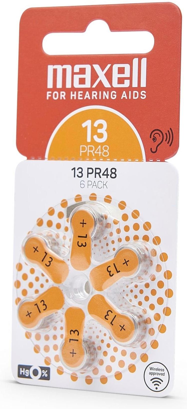 Maxell Medical 13 Kuulokojeparisto 6-p