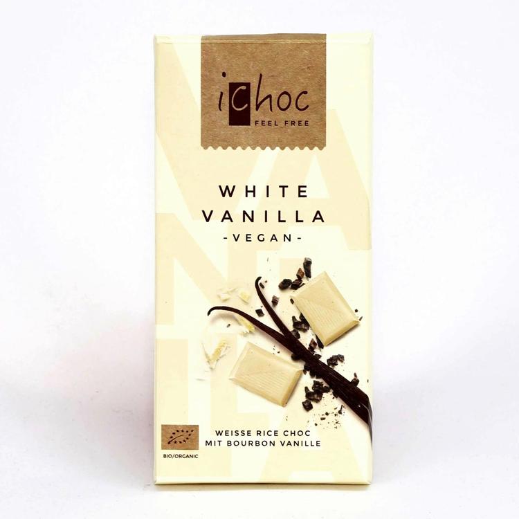 iChoc luomu valkosuklaa vanilja 80g