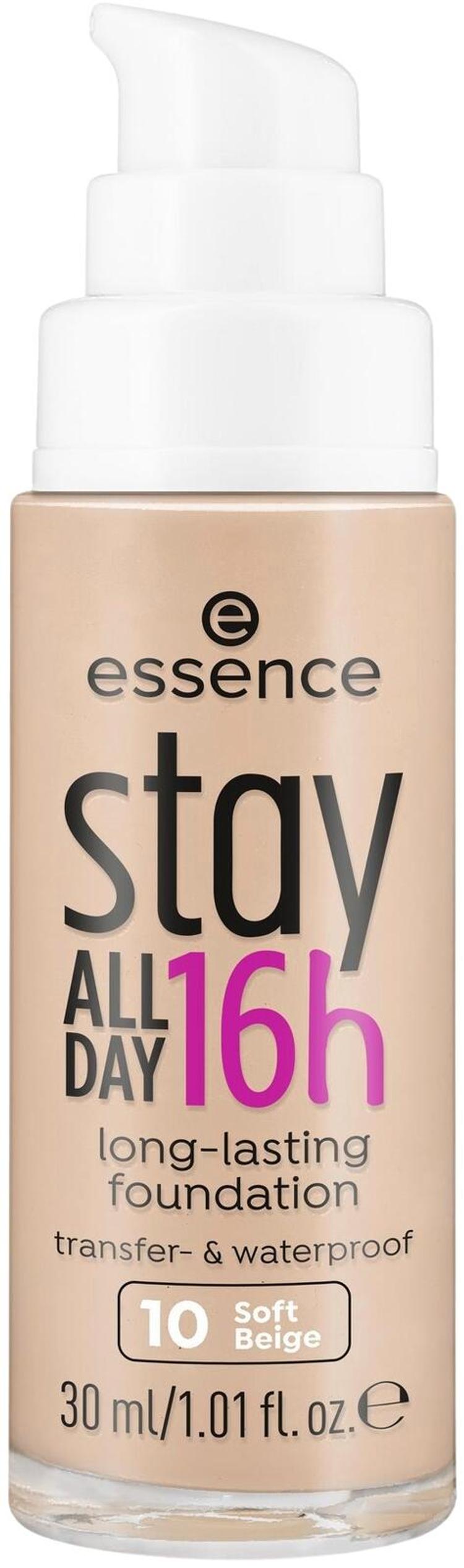 essence stay ALL DAY 16h long-lasting Foundation 10 Soft Beige 30 ml