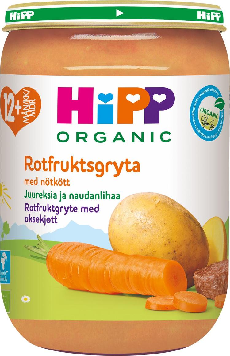 Hipp 220g Luomu Vihanneksia ja naudanlihaa 12kk
